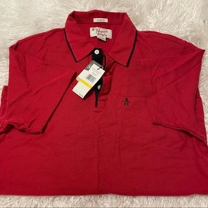 Red Original Penguin Polo Men’s size Large NWT